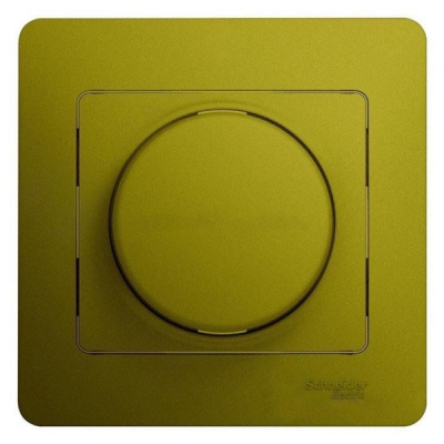 Светорегулятор (диммер) поворотный 300Вт в сборе Systeme Electric Glossa Фисташковый Systeme Electric Glossa GSL001034