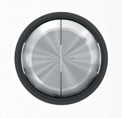 Клавиша 2-ая / кольцо ABB NIE Skymoon Стекло черное 8611 CN ABB Skymoon 2CLA861100A1501