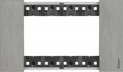 Сталь Рамка итальянский стандарт 4 мод Bticino LivingNow Bticino Living now KA4804ZG