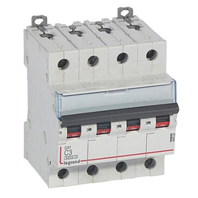 Автоматический выключатель 4P 3A C 6kA Legrand DX3 Legrand DX3 407922
