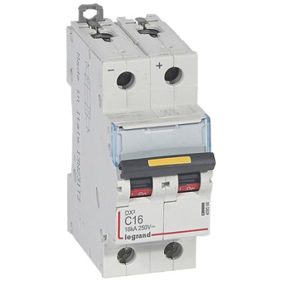 Автоматический выключатель 2P 16A C 10kA Legrand DX3 Legrand DX3 409568