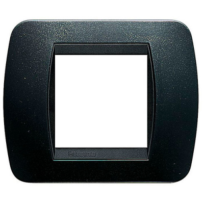 Накладка на 2 модуля, Тёмная Сталь Bticino Bticino  L4802PA