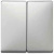 Клавиша 2-ая Merten System Design Сталь Merten System Design MTN412546
