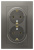 Розетка двойная с заземлением 16A в сборе Schneider Electric AtlasDesign Сталь Systeme Electric AtlasDesign ATN000924