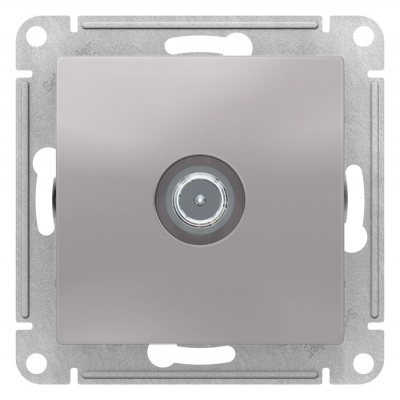 Розетка TV проходная 4DB механизм Schneider Electric AtlasDesign Алюминий Systeme Electric AtlasDesign ATN000392