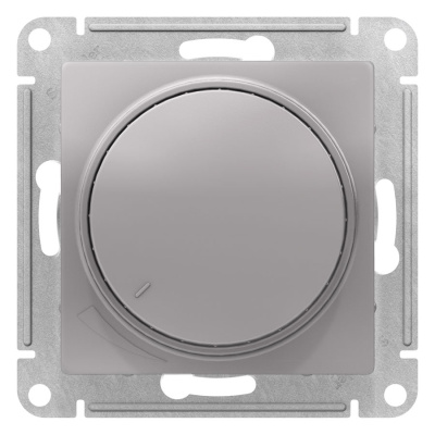 Светорегулятор (диммер) поворотно-нажимной 315Вт механизм Schneider Electric AtlasDesign Алюминий Schneider Electric AtlasDesign ATN000334