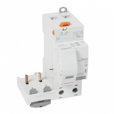 Дифференциальный блок DX3 - тип AC - 30 мА - 2П - 230 В~ - 63 А - 2 модуля Legrand Legrand  410402