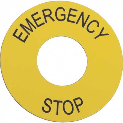 Маркировка EMERGENCY STOP Schneider Electric Schneider Electric  ZB2BY9330