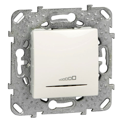 Светорегулятор нажимной 20-350 Вт универсальный Schneider Electric Unica Бежевый Schneider Electric Unica MGU5.515.25ZD