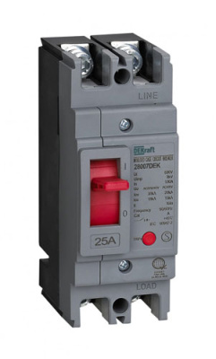 Автоматический выключатель 2P 25A 20кА DEKraft ВА-301 DEKraft BA-301 28007DEK