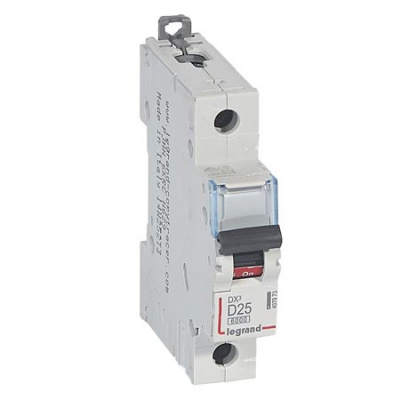 Автоматический выключатель 1P 25 A D 6kA Legrand DX3 Legrand DX3 407973