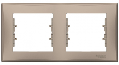 Рамка 2-постовая горизонтальная Schneider Electric Sedna Титан Schneider Electric Sedna SDN5800368