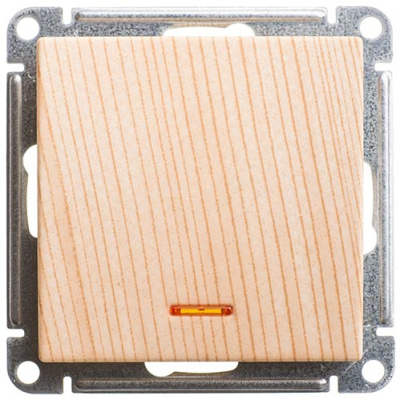 W59 1-клавишный Переключатель с подсв. 10АХ, механизм, сосна Schneider Electric Systeme Electric  VS610-157-7-86