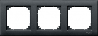 Рамка 3-постовая Merten System M M-Plan Антрацит Merten M-Plan MTN486314