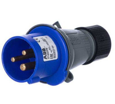Вилка кабельная Easy&Safe 216EP6,16А,2P+E,IP44,6ч ABB ABB  2CMA101947R1000