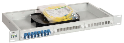 1U кросс укомплектованный LC Duplex OS2 ITK ITK  FOBX24-1U-16LCUD09