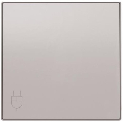 Накладка розетки с крышкой ABB NIE Sky Серебряный 8588.1 PL ABB Sky 2CLA858810A1301
