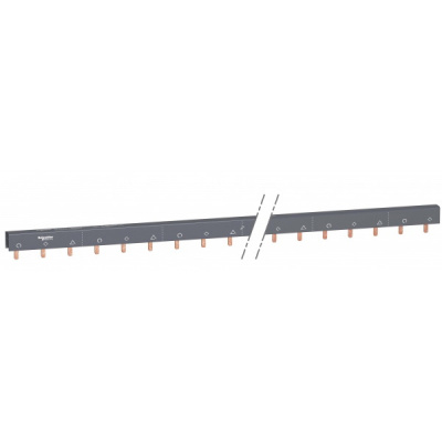 Шинки гребенчатая дополнительная+3п (AuxL1…AuxL2…AuxL3) 57 мод 18мм 100A разрезаемая Schneider Electric Schneider Electric Acti9 A9XAH657