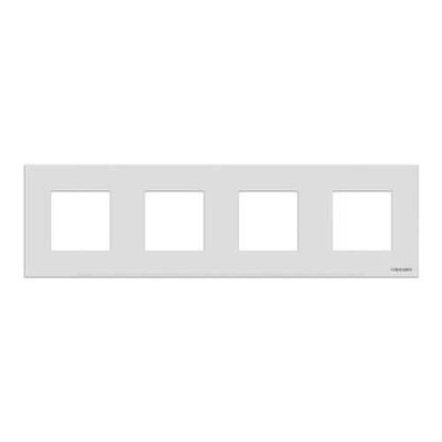 Рамка 4-постовая 2+2+2+2 мод ABB NIE Zenit Серебряный N2274 PL ABB Zenit 2CLA227400N1301