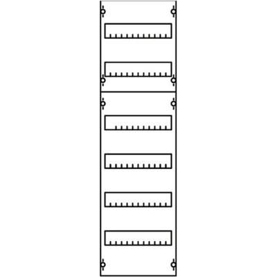 Панель распределительная EDF для модульных устройств 900х250мм DIN125мм, 6рядов/72мод ABB ABB CombiLine-M 1V2A