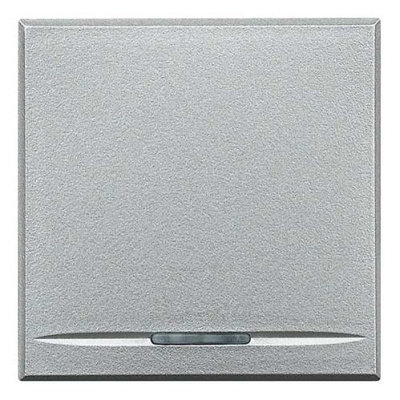 Axolute Кнопка,10А, 2 модуля, авт.клеммы,цвет алю Bticino Bticino  HC4055M2A