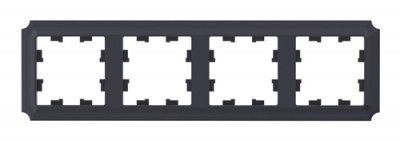 SE AtlasDesign ANTIQUE Рамка 4-постовая Карбон Systeme Electric AtlasDesign ATN101004