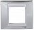 Рамка 1-постовая Schneider Electric Unica Хамелеон Серебро/Белый