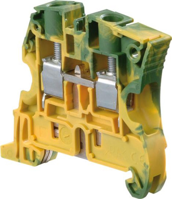 Клемма ZS10 винтовая 10мм.кв. Земля ABB ABB ZS 1SNK508150R0000