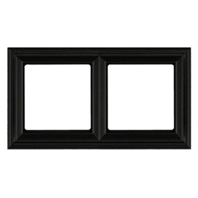 Черный матовый Рамка 2-постовая Jung Eco Profi DECO Jung Eco Profi DECO EPD482SWM