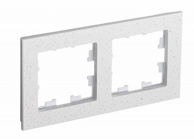 Рамка 2-постовая мрамор Schneider Electric AtlasDesign Nature Крем Роял Systeme Electric AtlasDesign Nature ATN343102