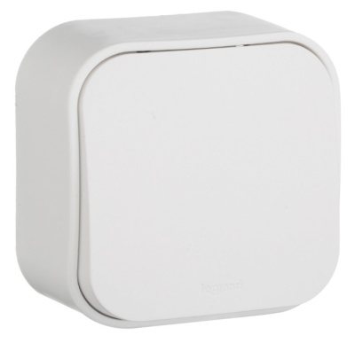 Выключатель 1-клавишный 10A IP20 IEK Quteo Белый IEK Quteo 782200