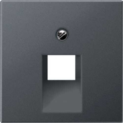 Крышка для одинарной розетки UAE Jung Антрацит Jung Eco Profi EP569-1BFPLUAAN