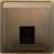 Накладка розетки компьютерной RJ45 прямой 1 пост Merten System Design Античная латунь Merten System Design MTN466443