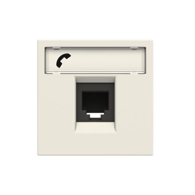 Розетка телефонная RJ12 6 контактов 2 мод ABB NIE Zenit Белый N2217.6 BL ABB Zenit 2CLA221760N1101