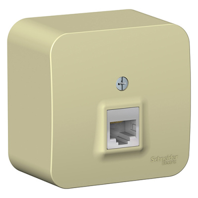 Blanca о/у Розетка компьютерная RJ45, кат.5e, изол.пл.,бежевый Systeme Electric Systeme Electric  BLNIA045007
