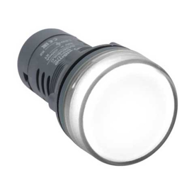 Systeme Electric Лампа сигнальная SB7 моноблочная 22мм белая LED 24В DC Systeme Electric  SB7EV07BP