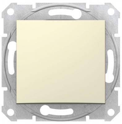 Выключатель 1-клавишный 10A Schneider Electric Sedna Бежевый Schneider Electric Sedna SDN0100147