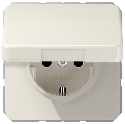 Механизм Розетка штепсельная SCHUKO 16A 250В~ с защитой от влажности Jung Слоновая кость Jung Jung Механизмы CD1520BFKL