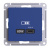 SE AtlasDesign Розетка USB высокоскор.заряд. Аквамаринин тип-C 65Вт QCPD механизм Systeme Electric AtlasDesign ATN001127