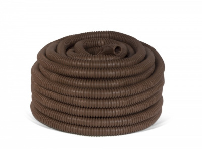 Труба гофрированная ПВХ с зондом под темное дерево диаметр 20мм EKF PROxima EKF EKF-Plast tg-z-20d