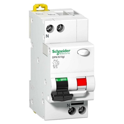 Дифференциальный автомат 1P+N 16A (B) 6kA тип AC 30mA Schneider Electric Acti 9 DPN N Vigi Schneider Electric Acti9 A9N19655