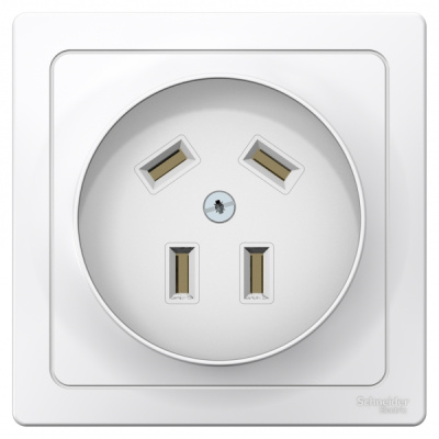 Розетка силовая скрытой установки 3К+З 32A 440В Systeme Electric Blanca Белый Systeme Electric Blanca BLNSR003241