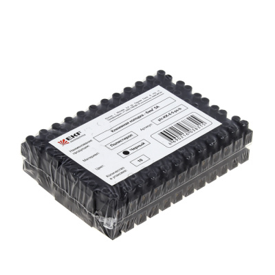 Колодка клеммная 60мм 150A полистирол черная EKF PROxima EKF  plc-KK-60-150-ps-b
