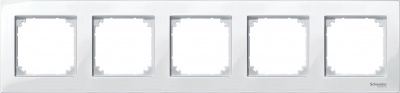 Рамка 5-постовая Merten System M M-Plan Белый глянец Merten M-Plan MTN515519