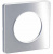 Рамка 1-постовая Schneider Electric Odace Полированный Алюминий/Белый Schneider Electric Odace S52P802J