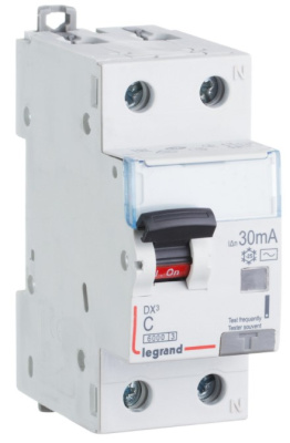 Дифференциальный автомат 1P+N 10A (C) 6kA тип AС 30mA Legrand DX3 Legrand АВДТ-DX3 411000