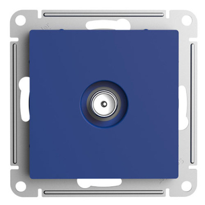 SE AtlasDesign TV Розетка оконечная Аквамаринин 1DB механизм Systeme Electric AtlasDesign ATN001191