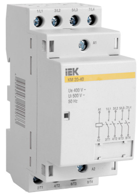 Контактор модульный 4P 63A IEK КМ63-40 IEK КМ MKK20-63-40