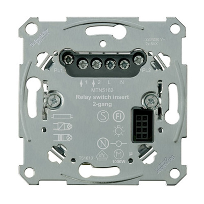 D-Life PlusLink Механизм универсального реле, 2 канала Schneider Electric Schneider Electric  MTN5162-0000