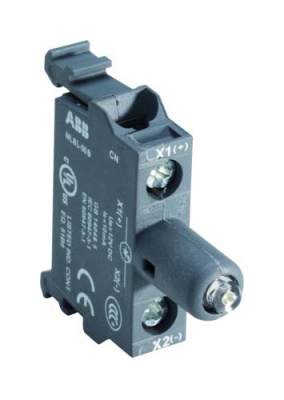Патрон MLBL-00BL со встроенным светодиодом синий 12В DC для боксов ABB ABB  1SFA611621R2004